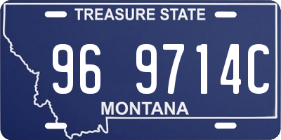 MT license plate 969714C