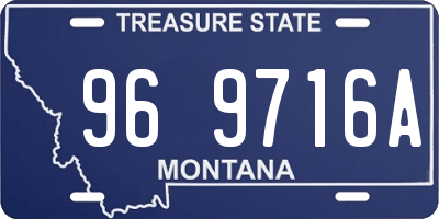 MT license plate 969716A