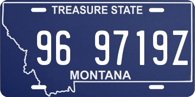 MT license plate 969719Z