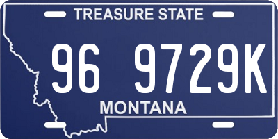 MT license plate 969729K