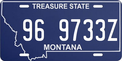 MT license plate 969733Z