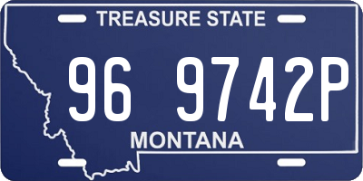 MT license plate 969742P