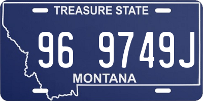 MT license plate 969749J
