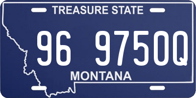 MT license plate 969750Q