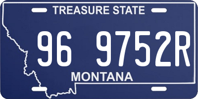 MT license plate 969752R