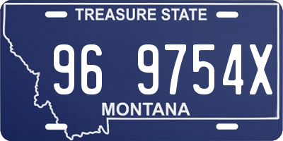 MT license plate 969754X