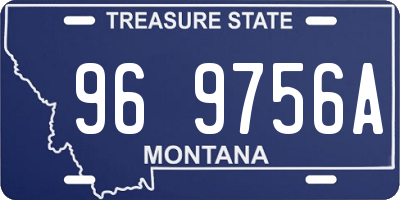 MT license plate 969756A