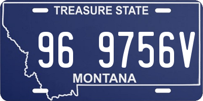 MT license plate 969756V