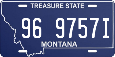 MT license plate 969757I