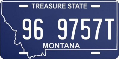 MT license plate 969757T
