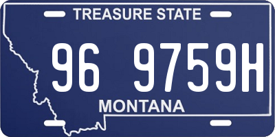 MT license plate 969759H