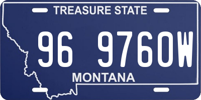 MT license plate 969760W