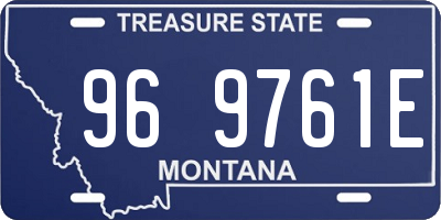 MT license plate 969761E