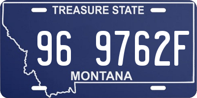 MT license plate 969762F