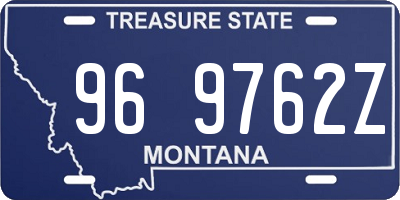 MT license plate 969762Z