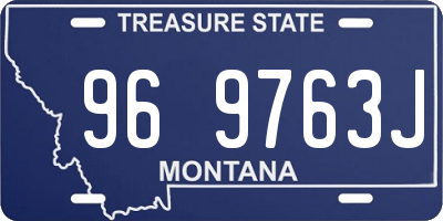 MT license plate 969763J