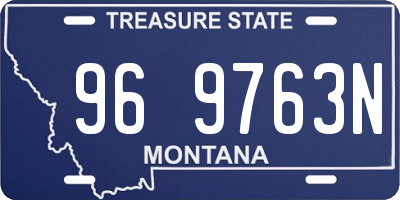 MT license plate 969763N