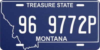 MT license plate 969772P