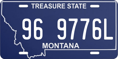 MT license plate 969776L