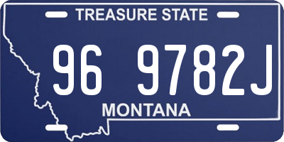 MT license plate 969782J