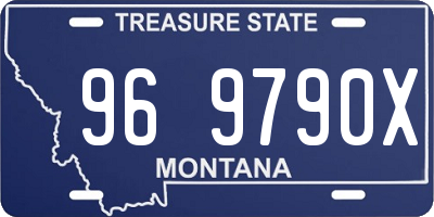 MT license plate 969790X