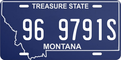 MT license plate 969791S