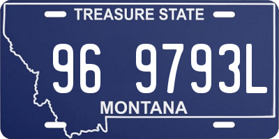 MT license plate 969793L