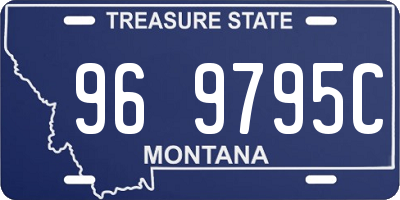 MT license plate 969795C