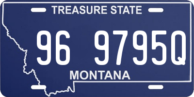 MT license plate 969795Q