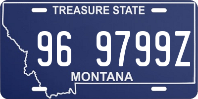 MT license plate 969799Z