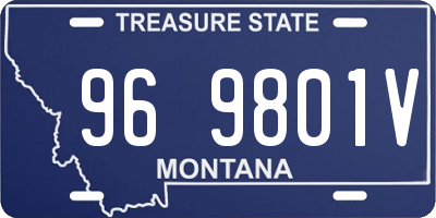 MT license plate 969801V