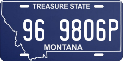 MT license plate 969806P