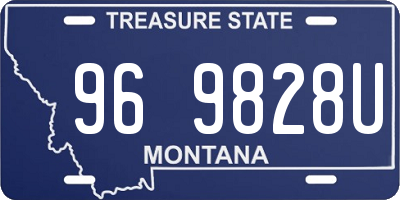 MT license plate 969828U