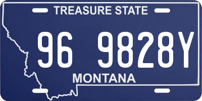 MT license plate 969828Y
