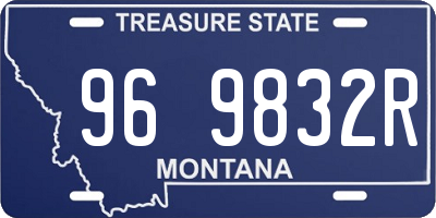 MT license plate 969832R