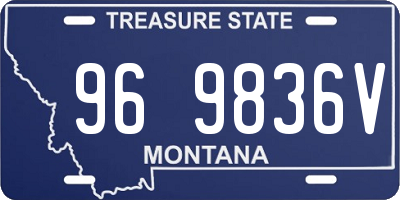MT license plate 969836V