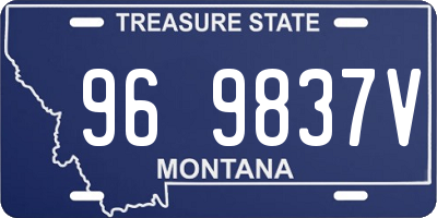 MT license plate 969837V