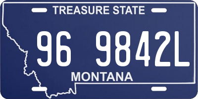 MT license plate 969842L