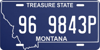 MT license plate 969843P
