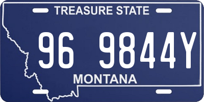 MT license plate 969844Y