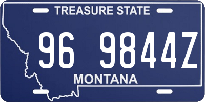MT license plate 969844Z