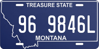 MT license plate 969846L