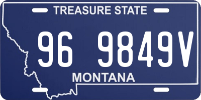 MT license plate 969849V