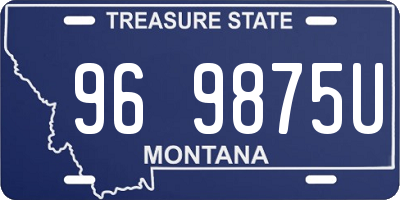 MT license plate 969875U
