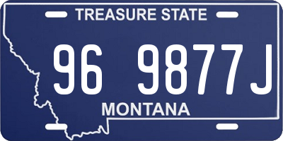 MT license plate 969877J