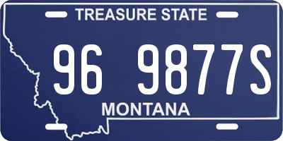 MT license plate 969877S