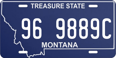 MT license plate 969889C
