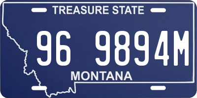 MT license plate 969894M