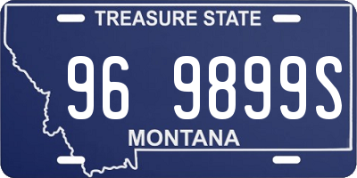 MT license plate 969899S