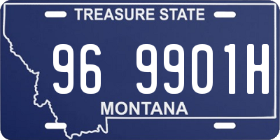 MT license plate 969901H